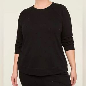 LIVI Black Studded Sweatshirt